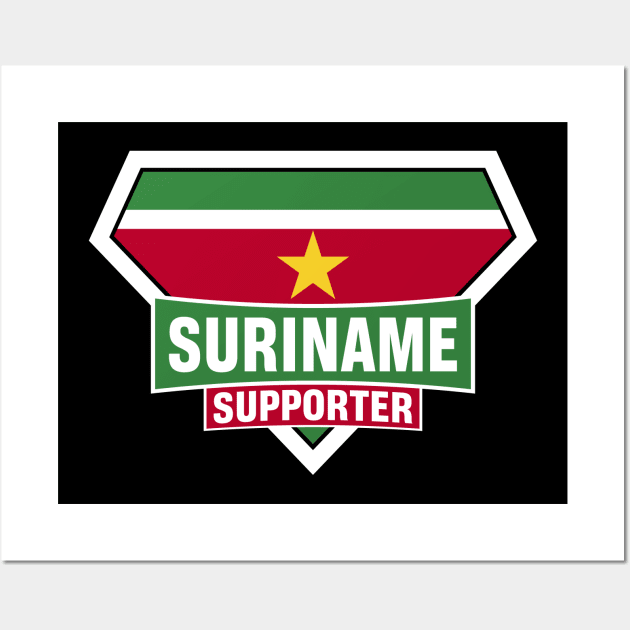 Suriname Super Flag Supporter Wall Art by ASUPERSTORE